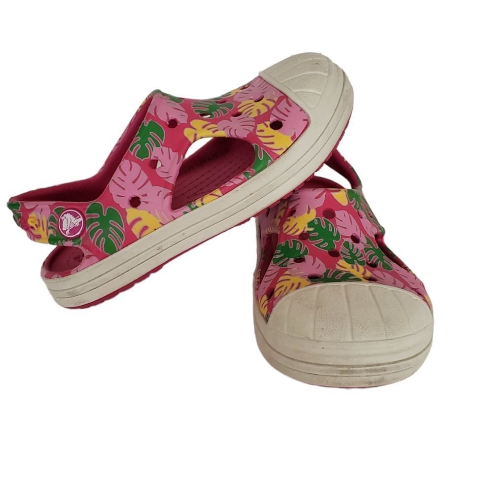 Crocs Toddler Girls Floral Sandal Sz.8 Child
